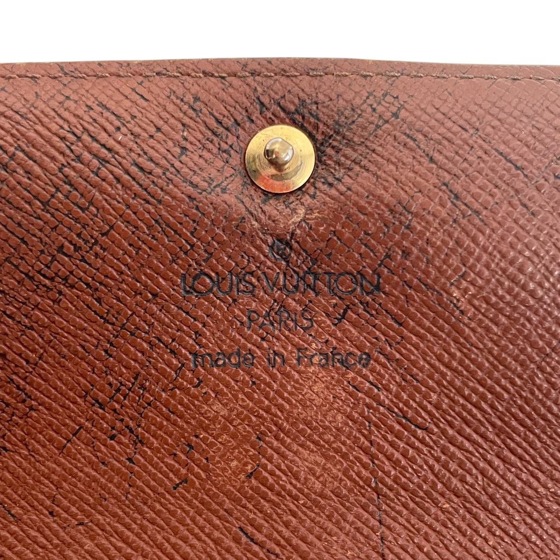 LOUIS VUITTON/Long Wallet/Monogram/Leather/BRW/Sarah Wallet