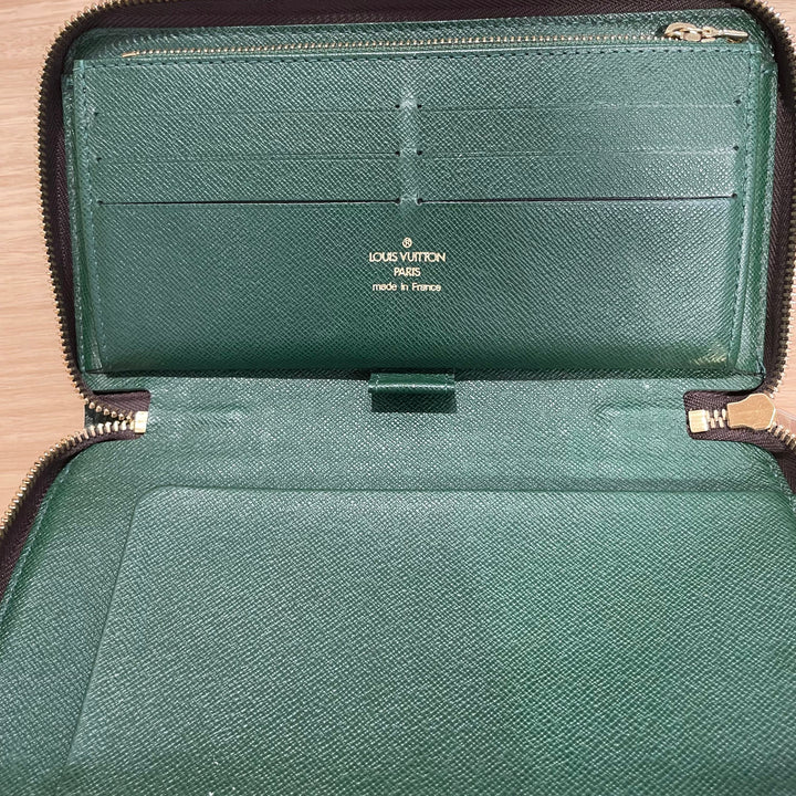 LOUIS VUITTON/Long Wallet/Monogram/Leather/BRW/groom zippy