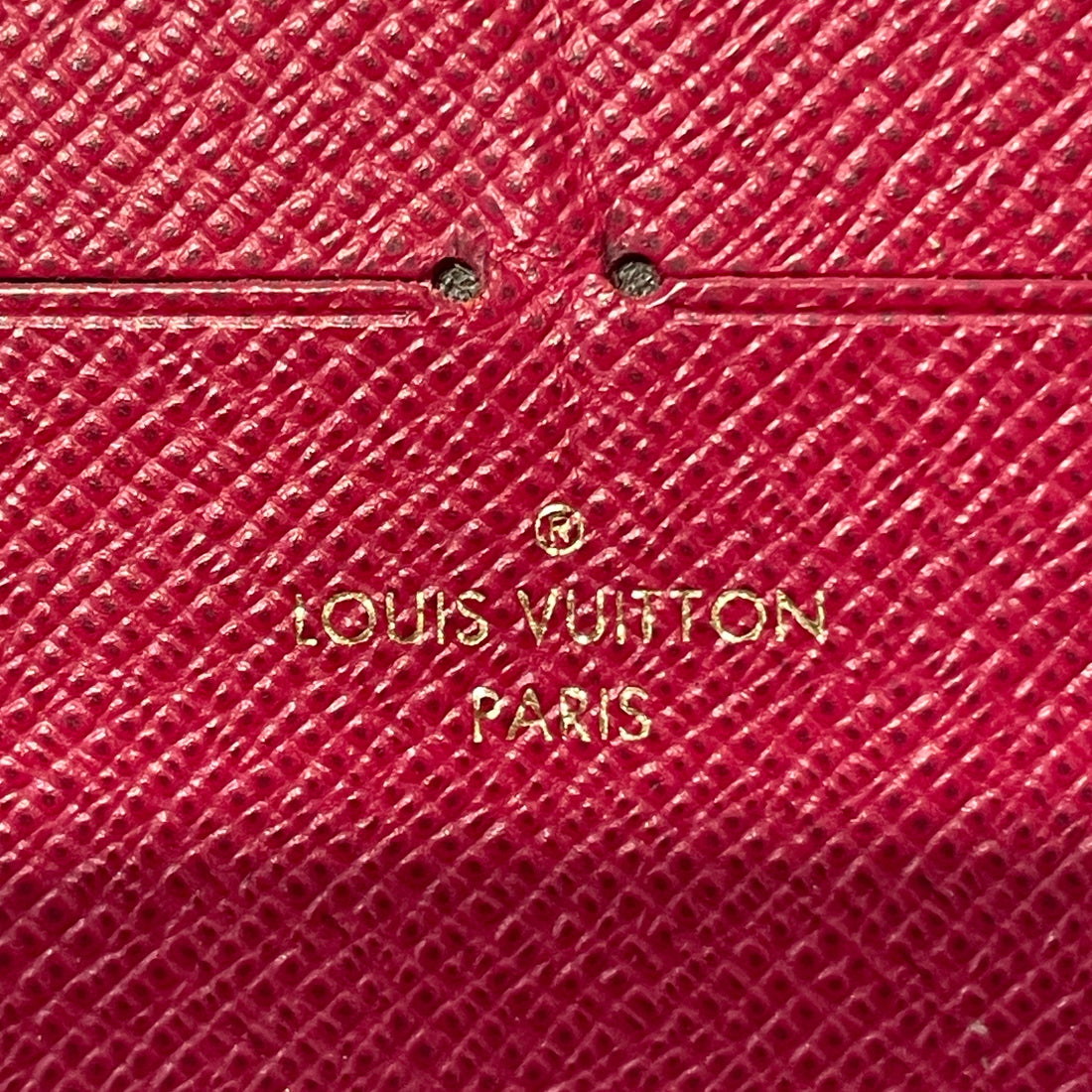 LOUIS VUITTON/Long Wallet/Leather/RED/
