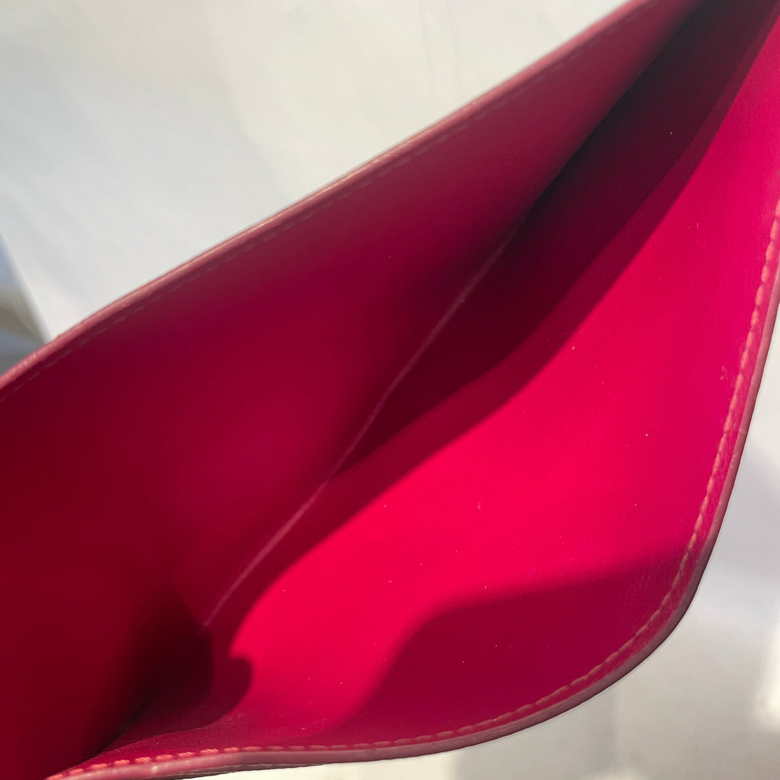 LOUIS VUITTON/Long Wallet/Leather/RED/