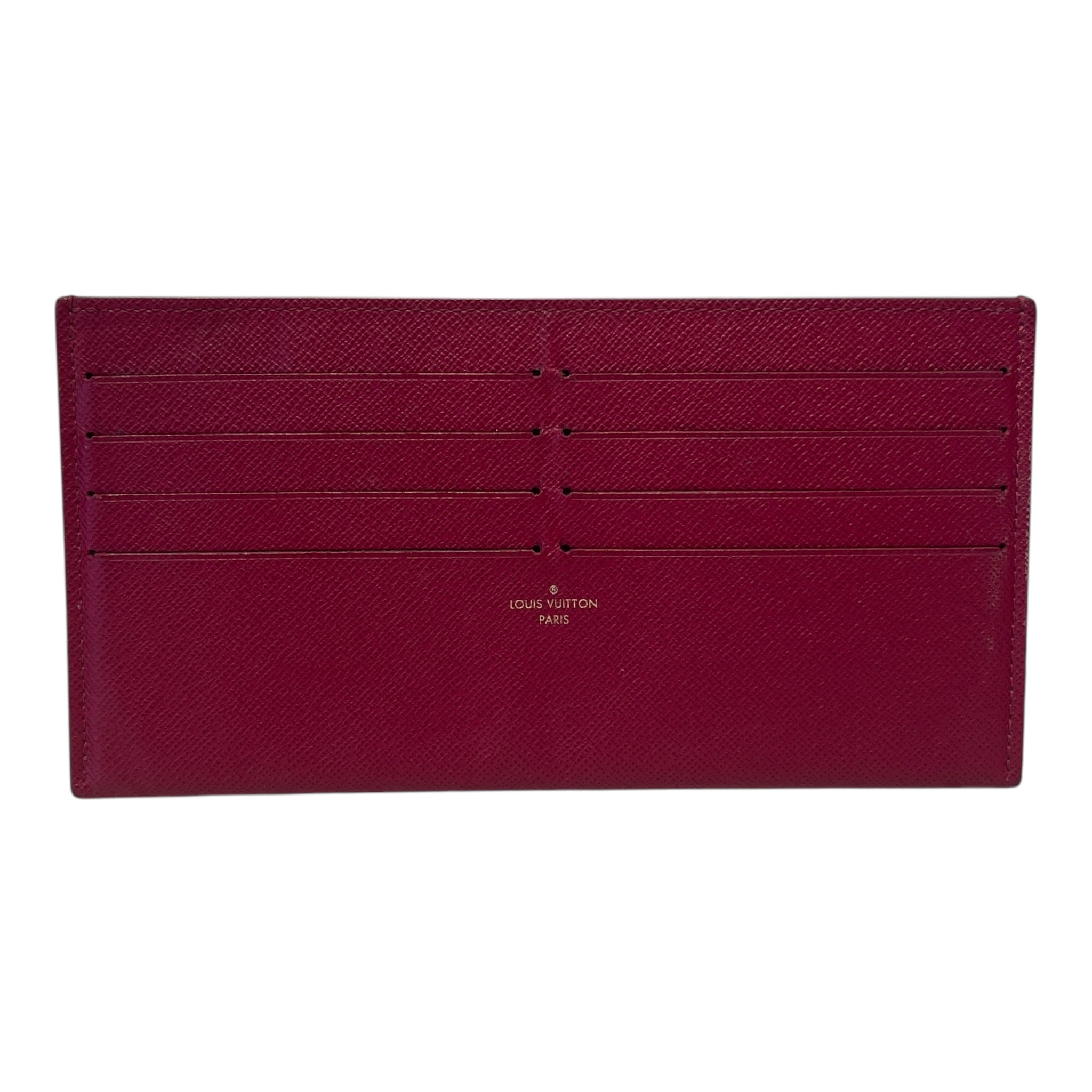 LOUIS VUITTON/Long Wallet/Leather/RED/
