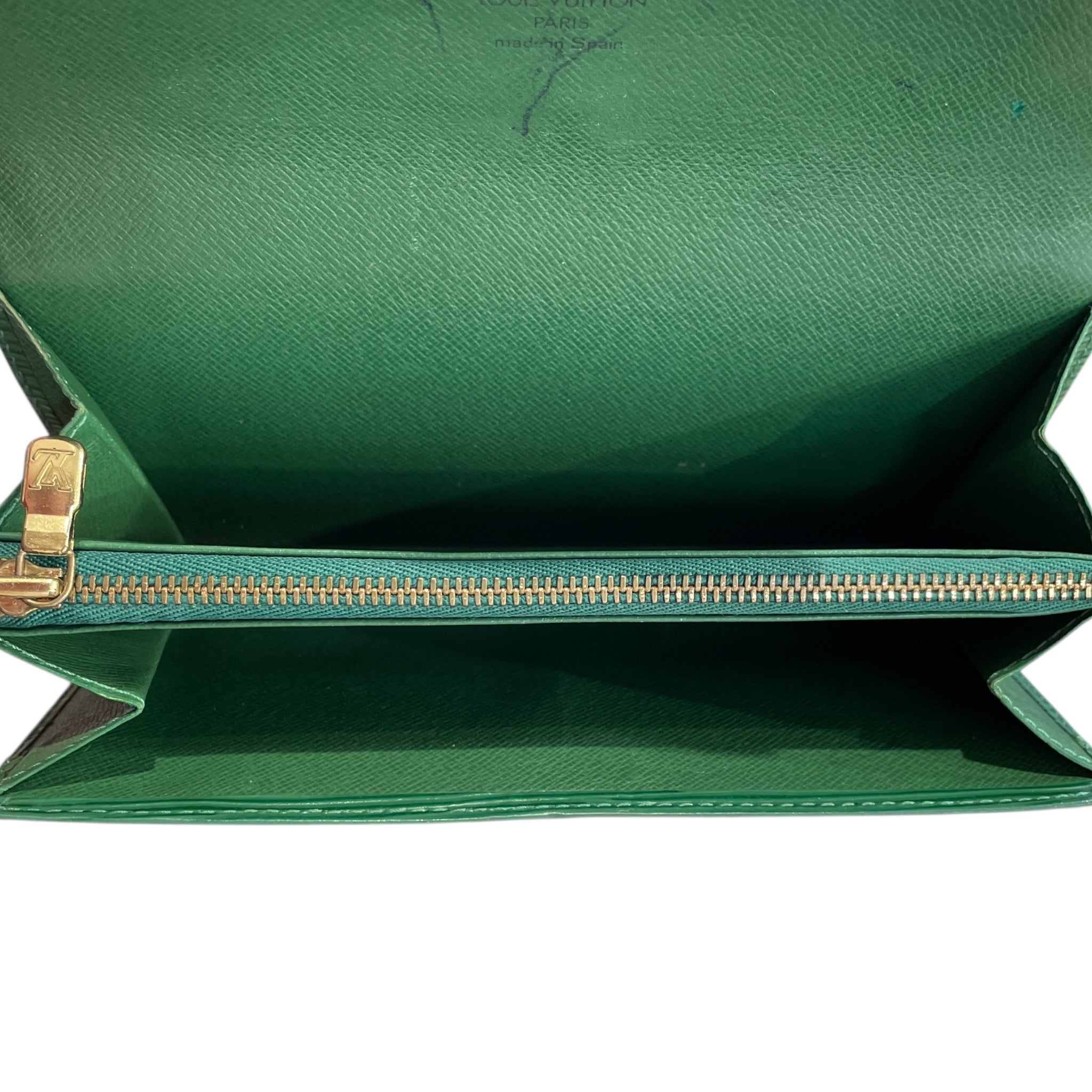 LOUIS VUITTON/Long Wallet/Leather/GRN/