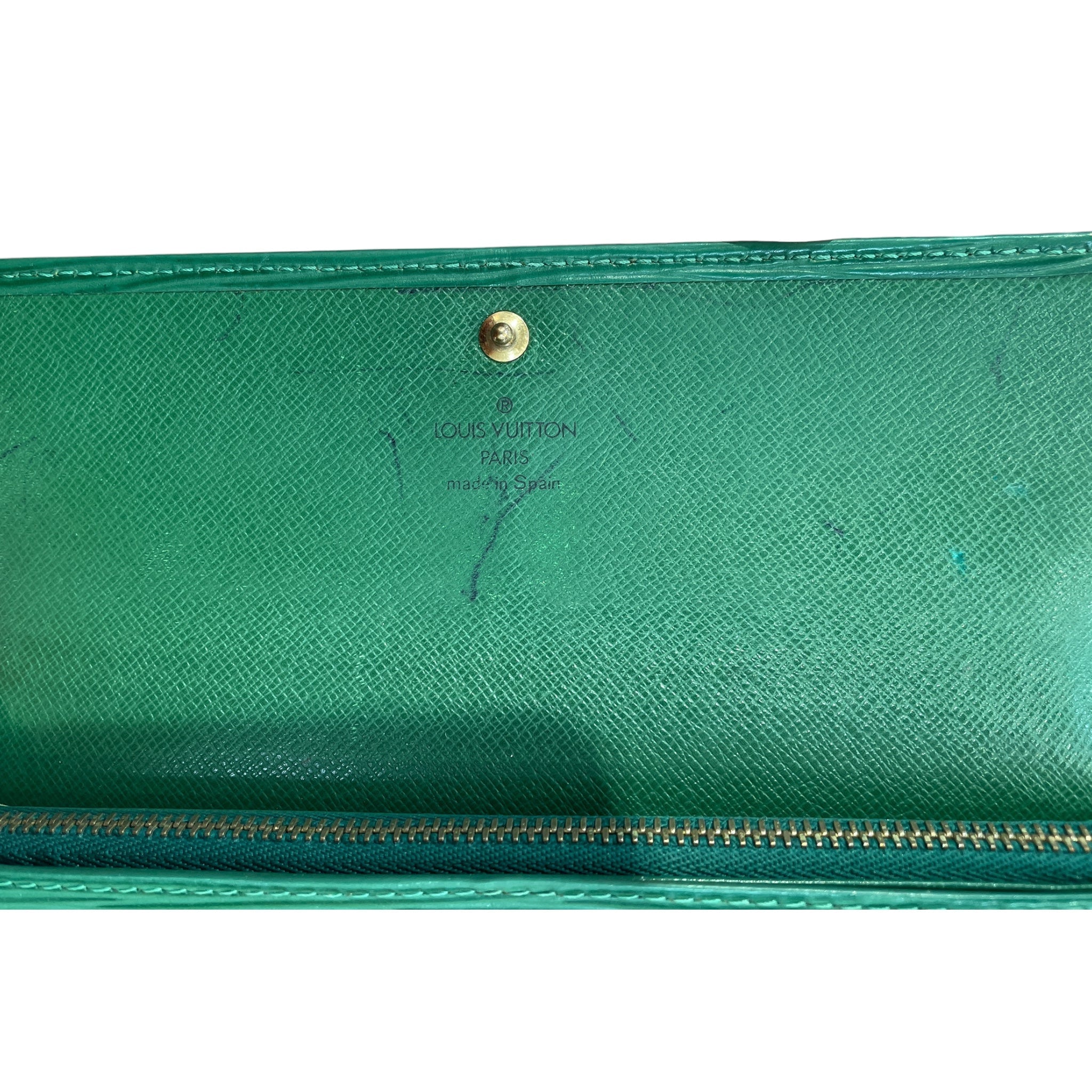 LOUIS VUITTON/Long Wallet/Leather/GRN/