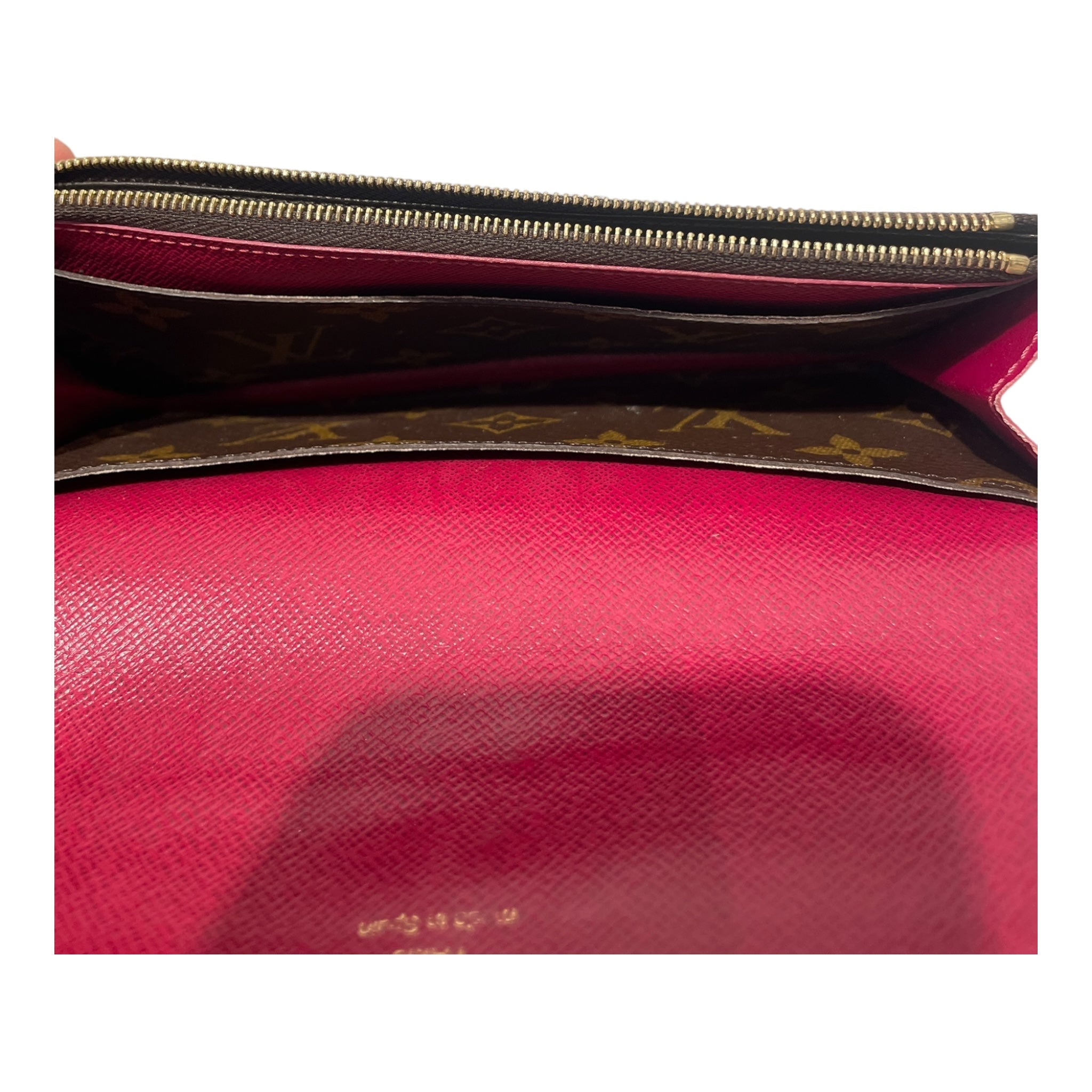 LOUIS VUITTON/Long Wallet/Monogram/Leather/BRW/EMILIE WALLET