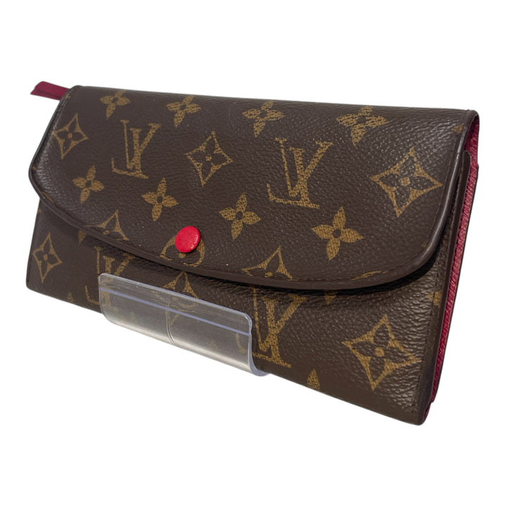 LOUIS VUITTON/Long Wallet/Monogram/Leather/BRW/Bifold Walet