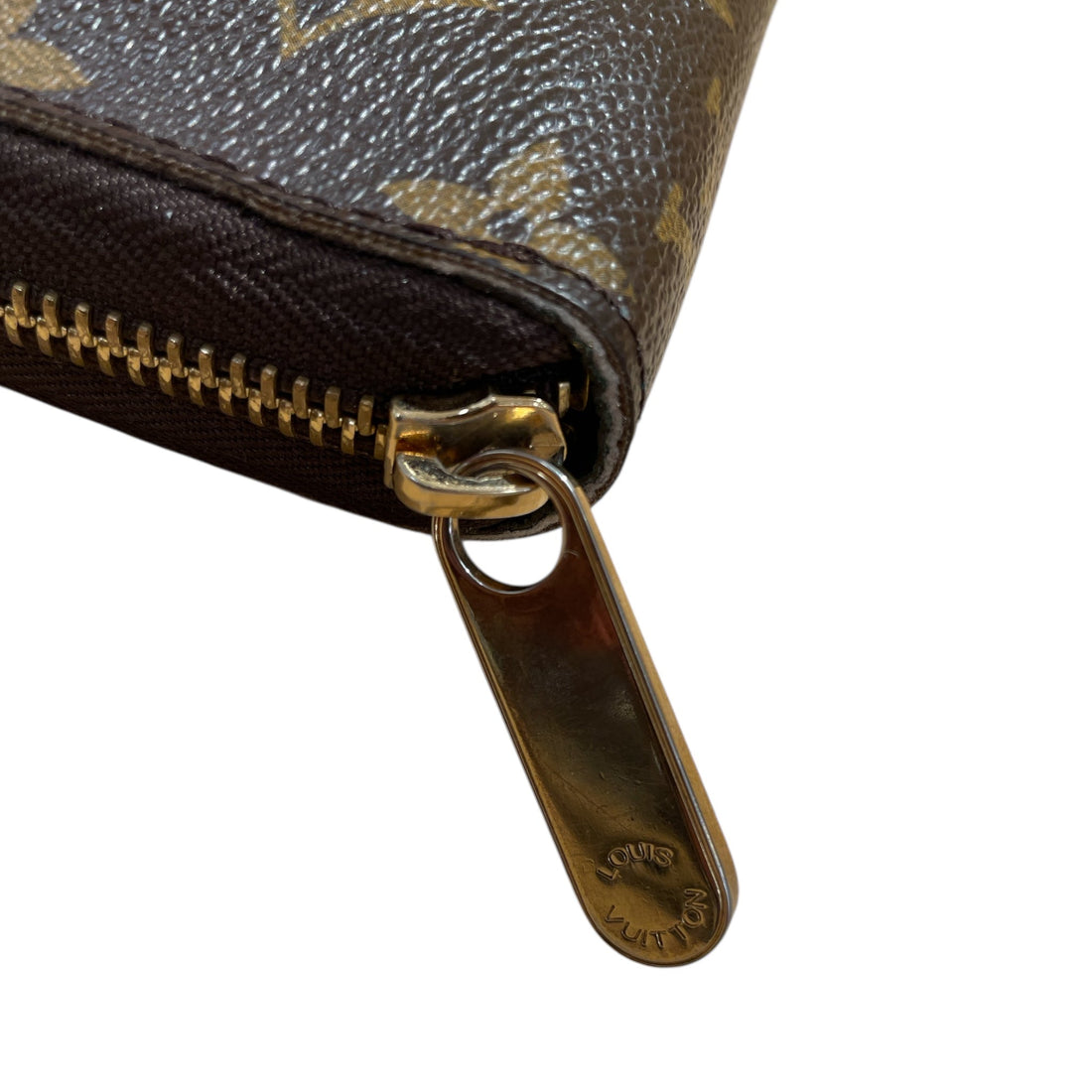 LOUIS VUITTON/Long Wallet/Monogram/Leather/BRW/groom zippy