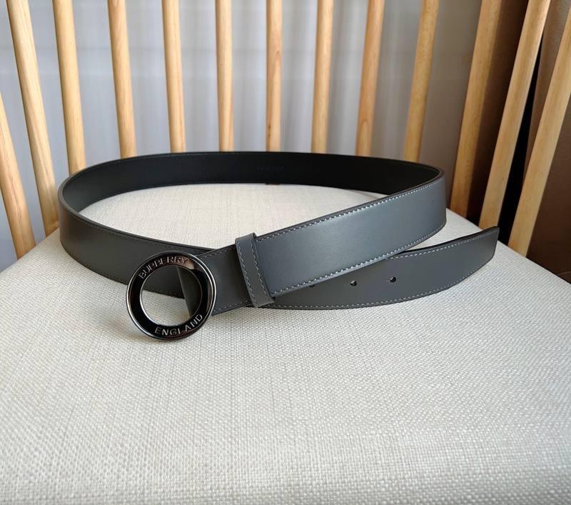 Burberry Leather Vintage Belt 'Grey'