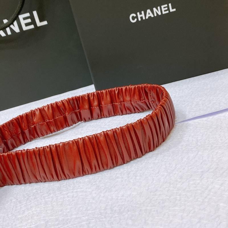 Chanel Leather Women’s Belt 'Red'