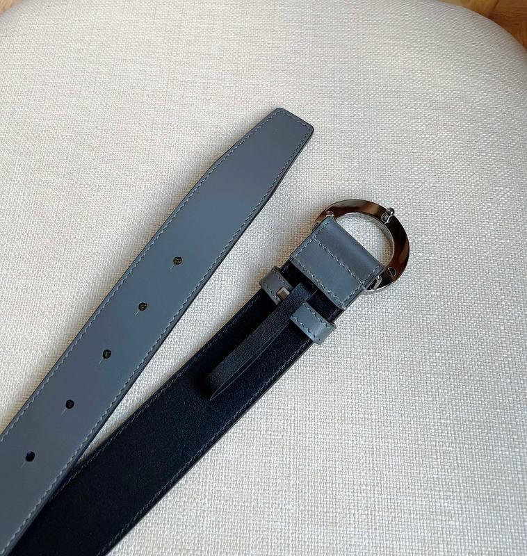 Burberry Leather Vintage Belt 'Grey'