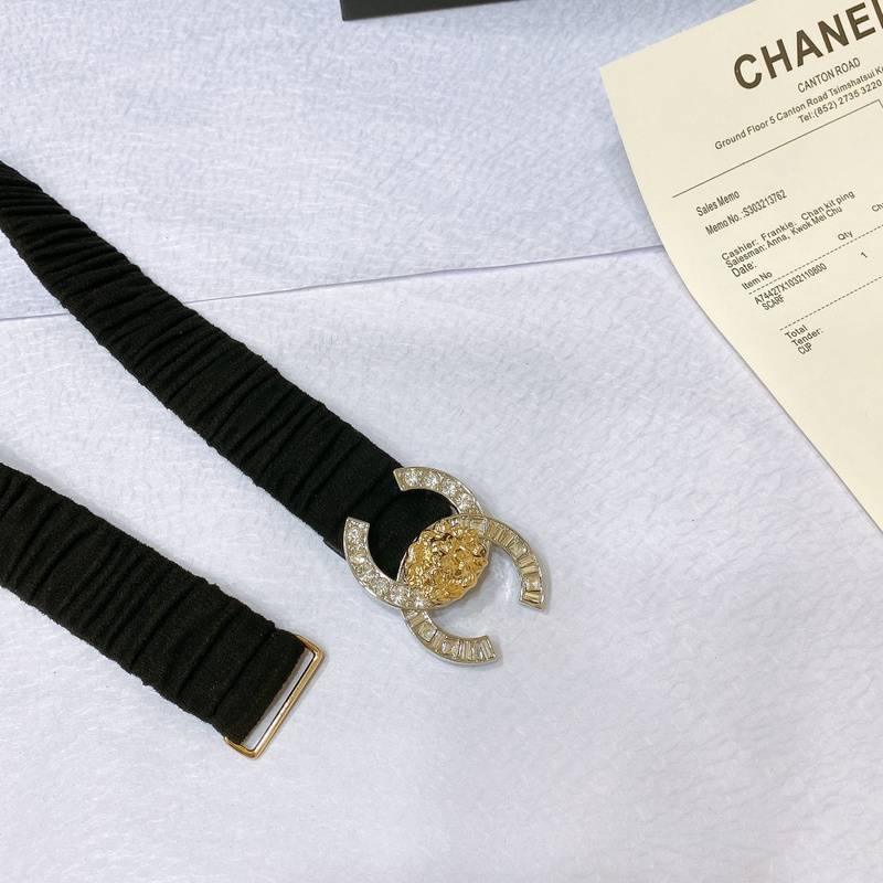 Chanel Leather Women’s Belt 'Black'