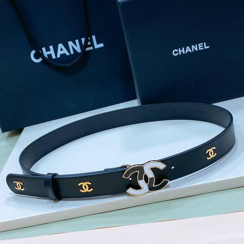 Chanel Women Logo Banding Belt 'Black'